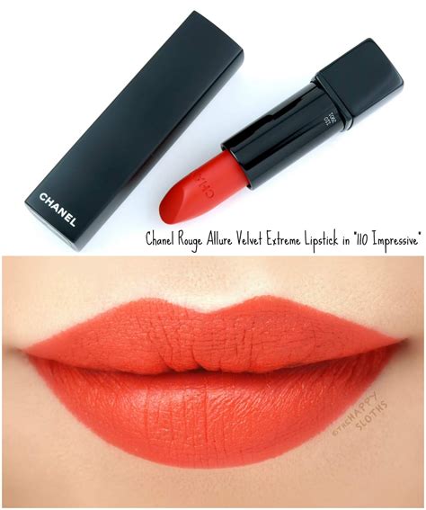 chanel rouge allure velvet extreme 110 impressive|Chanel Rouge Allure velvet legendaire.